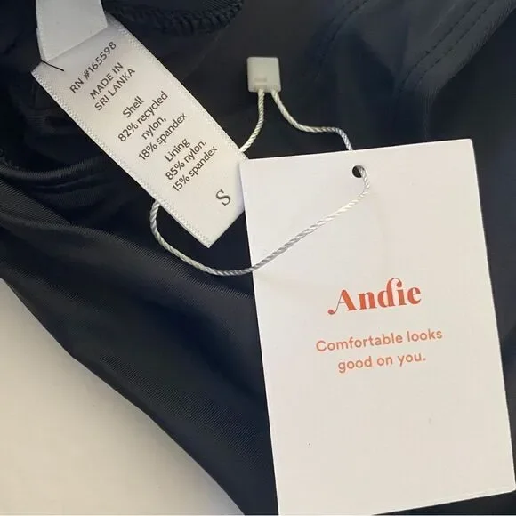 Andie Black Caledonia Criss Cross Back Bikini Top Sz S NWT - Picture 6 of 14